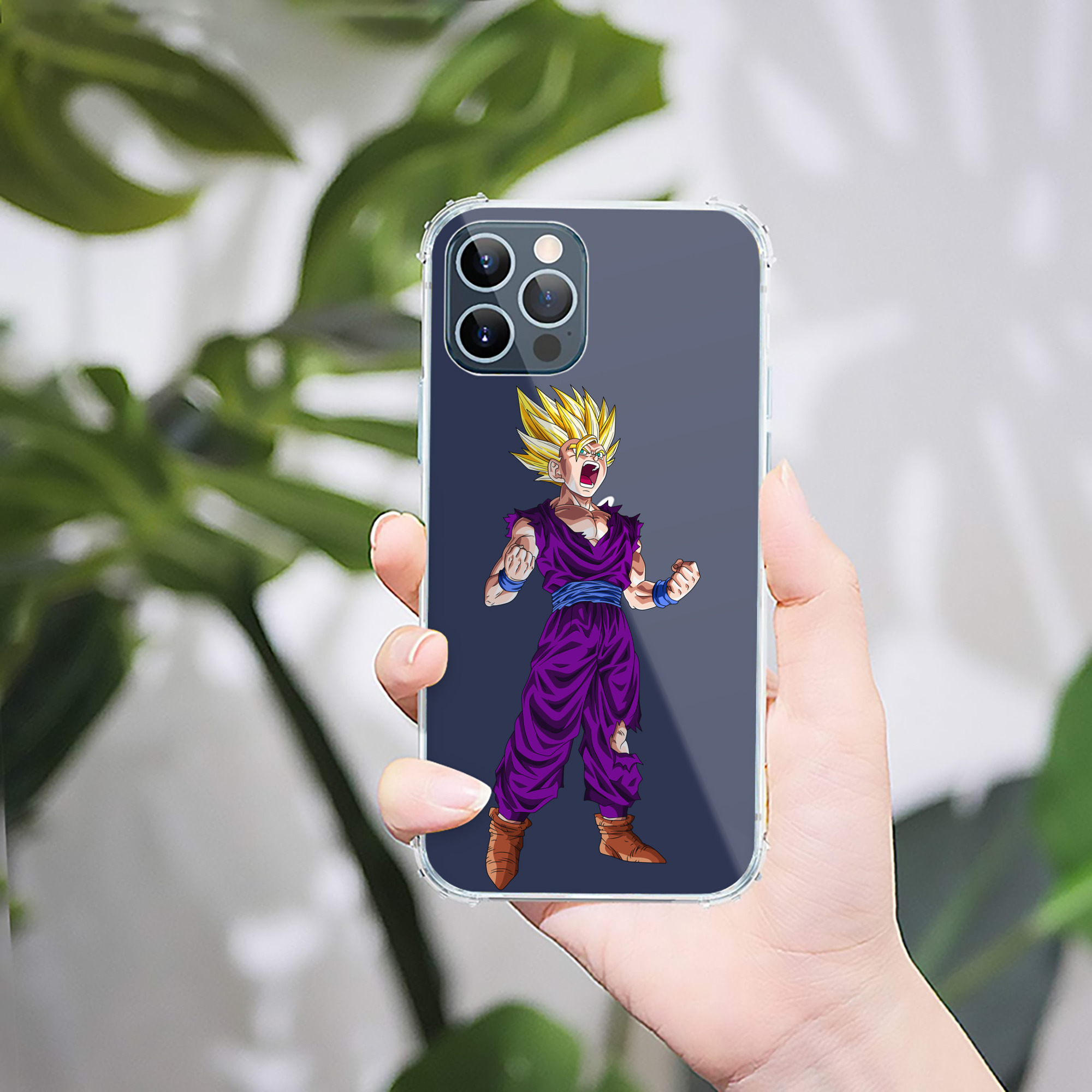 （画像用） ドラゴンボール 孫 悟飯（そんごはん）DRAGON BALL Son Gohan 【iPhone 12シリーズ対応】透明スマホケース（クリアソフトケース）